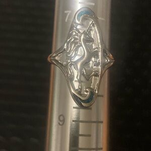 Silver Unicorn Ring 8